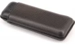 Davidoff Zigarrenetui XL-2 Leder schwarz Blatt