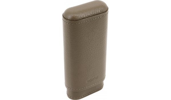 adorini Zigarrenetui Echtleder Taupe Braun 2-3 Zigarren