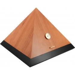 adorini Humidor Pyramid Deluxe L Bicolor Cedro Schwarz