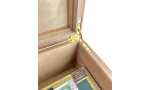 Zigarren Humidor Weiß mit kubanischer Flagge für 50-75 Zigarren Foto 6