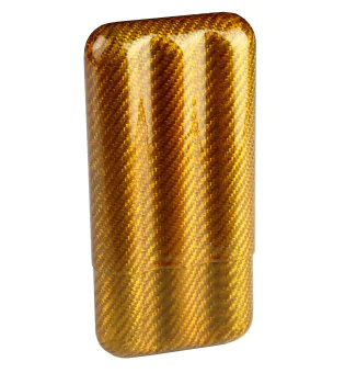 Adorini Carbon Zigarrenetui gold für 3 Zigarren Foto 3
