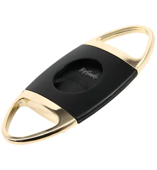 BigSmoke Cutter Schwarz und Gold, gezahnte schwarze Klingen