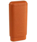 adorini Zigarrenetui Echt Leder 2-3 Zigarren Krokus orange