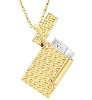 S.T. Dupont Halskette Feuerzeug Gold K27067CH