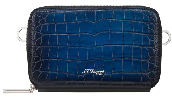 S.T. Dupont Le Grand Atelier Zigarren Umhängetasche Blau 141352