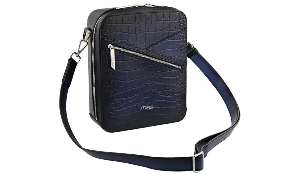 S.T. Dupont Le Grand Atelier Zigarren Umhängetasche Blau 141353