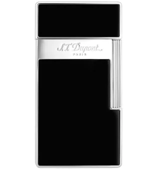 S.T. Dupont Biggy Feuerzeug Naturlack Schwarz Chrom 025001