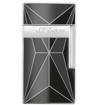 S.T. Dupont Biggy Feuerzeug Fire X Schwarz Chrom 025070