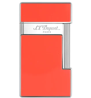 S.T. Dupont Slimmy Feuerzeug Naturlack Koralle Chrom 028006