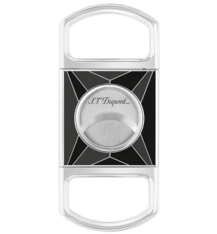 S.T. Dupont Zigarrenabschneider Fire X Naturlack Schwarz Chrom 003370