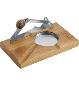 Fox Zigarrenschere Edelstahl mit Holzhalterung und Aschenbecher 749/1 SM