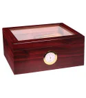 BigSmoke Humidor Medium braun mit Glasdeckel