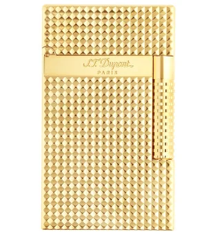S.T. Dupont Le Grand Cling Feuerzeug Diamond Head Gelbgold C23009