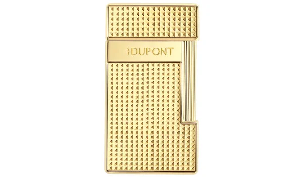 S.T. Dupont Slimmy Feuerzeug Diamond Head Gold 028119