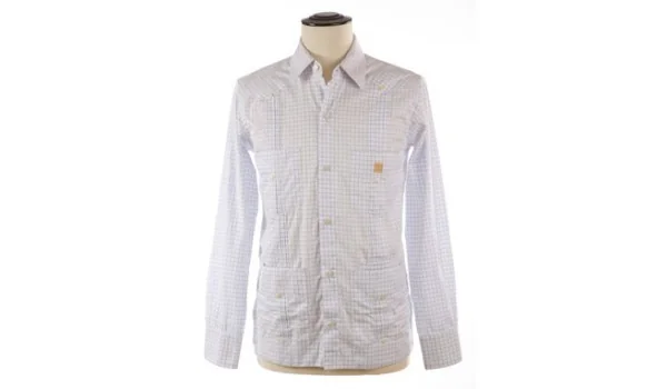 Cohiba Atmosphere Guayabera Herrenhemd XL weiß blau