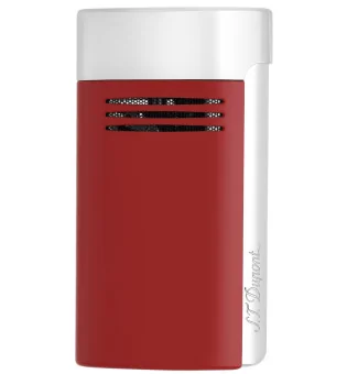 S.T. Dupont Megajet Feuerzeug rot & chrom