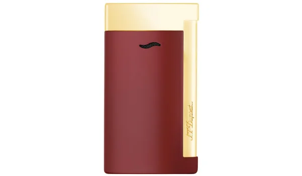 S.T. Dupont Slim 7 Jet Feuerzeug lotusrot / gold