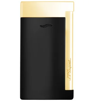 S.T. Dupont Slim 7 Jet Feuerzeug schwarz / gold