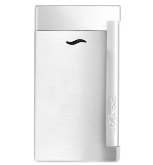S.T. Dupont Slim 7 Jet Feuerzeug grau / chrom gebürstet