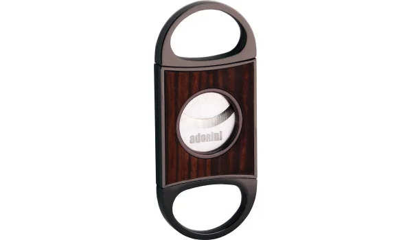 adorini Doppelklingenschneider 'Fusion' Gun Metal Ebenholz