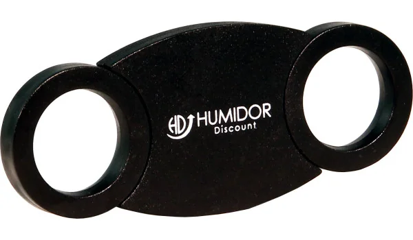 HumidorDiscount Zigarrenabschneider mit Anschlag schwarz
