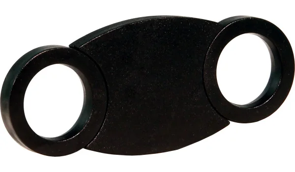 Kunststoff Zigarrenabschneider mit Anschlag schwarz
