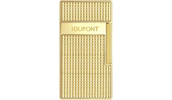 S.T. Dupont Biggy Feuerzeug Diamond Head Gold 025209