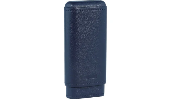 adorini Zigarrenetui Echt Leder 2-3 Zigarren Blau