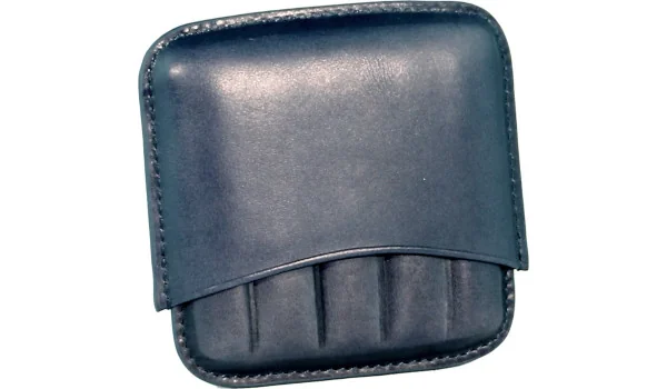 Angelo Zigarrenetui 5er Leder blaugrau