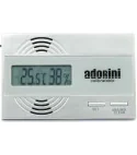 adorini digitales Hygrometer & Thermometer Silber mit Schweizer Sensirion Sensor