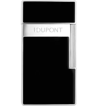 S.T. Dupont Biggy Feuerzeug Naturlack Schwarz Chrom 025221