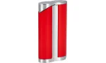 adorini Single Jet Curve Lighter Red / Satin Silver incl. Cigar Punch Foto 7