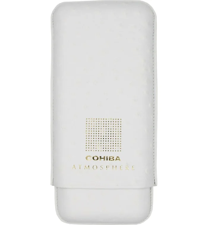 Cohiba Atmosphere Zigarrenetui Leder weiß und gold