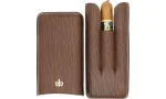 Montecristo Fleur de Lis Zigarrenetui Leder braun für 3 Zigarren Foto 3