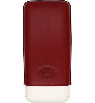 Romeo y Julieta Zigarrenetui Leder rot und grau für 3 Zigarren