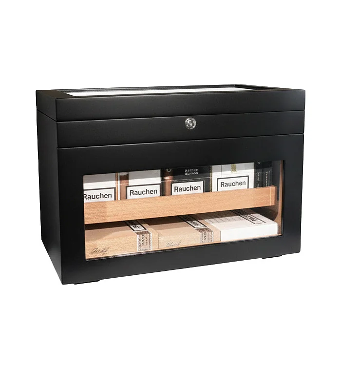 adorini Humidor Portico Deluxe schwarz Foto 4