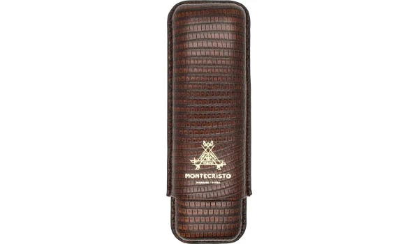 Montecristo Zigarrenetui Leder braun für 2 Zigarren