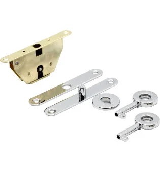 Humidor Einbauschloss Set silber