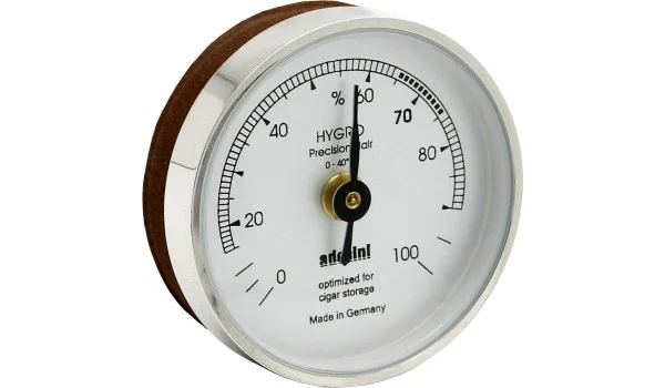 adorini Hygrometer silber mit Dichtungsband