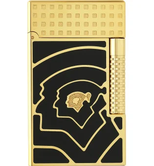 S.T. Dupont Le Grand Feuerzeug Cohiba 60 schwarz und gold C23472CL