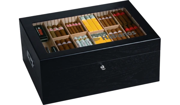 Habanos Gastrohumidor Seidenschwarz Foto 6