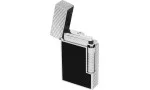 S.T. Dupont Le Grand Feuerzeug Naturlack Schwarz Palladium Diamantkopf C23780CL Foto 3