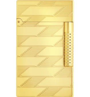S.T. Dupont Le Grand Feuerzeug Gelbgold Guilloche Monogram C23178