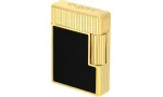 S.T. Dupont Ligne 1 Feuerzeug schwarzer Lack Gelbgold C14120 Foto 2
