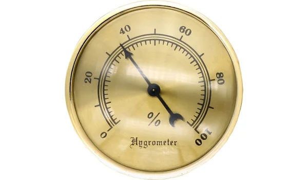 Hygrometer groß standard gold
