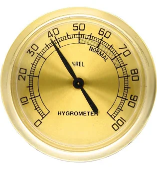 Hygrometer medium standard gold