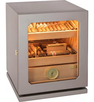 adorini Humidor Lumina Medium Deluxe hellgrau